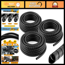 3 Pcs Spiral Cable Protector Wrap - 1/4'' 1/2'' 3/8'' OD, 25' Length, Hydraulic picture