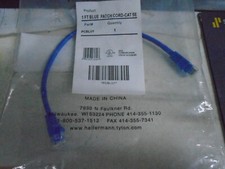 Hellermann Tyton (1) PCBLu1 1Ft Blue Patch Cords CAT 5E New x5 picture