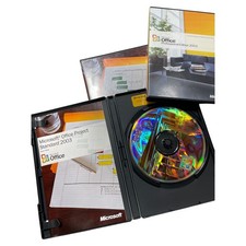 Lot of 3 – Microsoft Project Standard & Pro 2003 Retail Discs w/ Product Keys picture