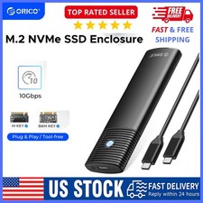 ORICO M.2 NVMe/SATA SSD Enclosure USB 3.2 Gen 2 10Gbps Adapter NVMe 2 in 1 Cable picture