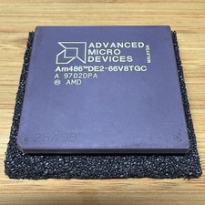 AMD Am486DE2-66V8TGC 486 DX2-66 CPU 66MHz 3.3V Vintage Socket 3 Processor picture