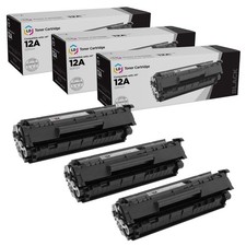 LD Compatible Replacements for HP Q2612A / 12A 3PK Black Laser Toner Cartridges picture