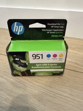 HP 951 Cyan, Magenta, Yellow Ink Cartridges (3 pack)| EXP AUG 2023 picture