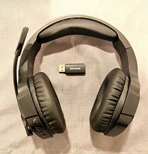 BINNUNE BW01 Wireless Over-Ear USB Headset w/ Boom Mic, Black picture