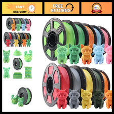10 Pack Matte PLA 3D Printer Filament Bundle, 1KG Spools for High-Quality Prints picture