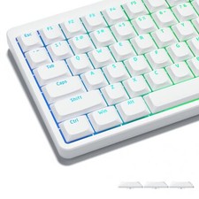 Low Profile Shine Through Custom PBT Keycaps White Backlight 60% 65% 75% 100% picture