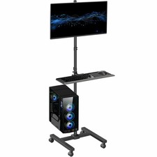 VIVO Mobile Computer Cart with Monitor Mount, PC Holder, Keyboard Tray picture