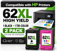 62xl Ink Cartridges For HP Ink 62 xl Envy 7640 Printer for HP 62xl Combo Pack picture