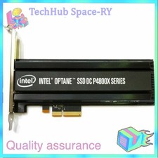 Used Intel P4800X 750GB SSD Optane DC PBW HHHL PCIe 3.0 X4 NVMe SSDPED1K750GA01 picture