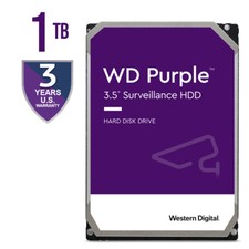 WD Purple 1TB Internal Hard Drive Surveillance HDD 3.5