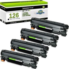 4PK Black CRG126 Toner Cartridge Fit for Canon 126 ImageClass LBP6200d LBP6230dw picture