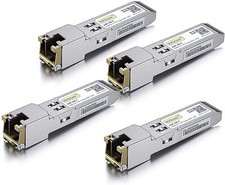 Lot of 4 Cisco GLC-T Transceiver, 1G SFP Copper RJ45 1000BASE-T Module 100m picture