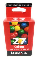 LEXMARK 10N0227E 27 ORIGINAL COLOR CARTRIDGE X74/X75/X1100/X1200/X2200/Z13/Z23 picture