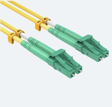 [2pcs] LC APC to LC APC Duplex OS2 Single Mode Fiber Patch Cord, LSZH 2.0mm FTTH picture