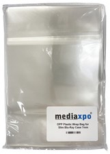 OPP Clear Resealable Plastic Wrap Bag CD, DVD, Blu-ray Cases (All Sizes) Lot picture