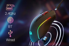 Redragon M810 Pro Wireless Gaming Mouse, 10000 DPI Wired/Wireless Gamer Mouse picture