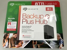 Seagate Backup Plus Hub 8TB External Hard Disk Drive HDD USB Host Desktop Storag picture