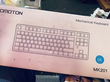 MK201 Gaming Mechanical Keyboard   LED Backlit Wired Blue Switches New picture