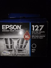 Epson Genuine 127XL Extra High Capacity Black Ink Cartridge 11/2019 New Sealed picture