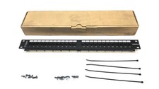 Black Box 24 Port Category 5E Rack Mount Patch Panel 33889 NOS picture