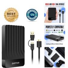 Compact 500GB External HDD with Silicone Protection – Perfect for All Devices picture