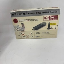 Belkin Wireless G WiFi F5D7050 Laptop Desktop USB Network Adapter New Sealed picture