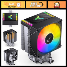 High-Performance CPU Cooler, ARGB Silent Air Cooling, 130mm Tower Heatsink, 4 He picture
