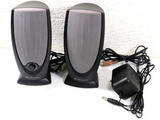 Altec Lansing Computer Speaker Pair Rev A00 Wired Stereo Sound System picture