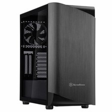 Silverstone SEA1TB-G SETA A1 ATX TG (Tempered Glass) Mid Tower, Titanium/Black picture