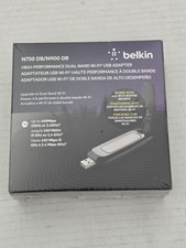 NIP Belkin N750 DB/N900 DB High-Performance Dual-Band WiFi USB Adapter Sealed picture