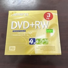 Memorex DVD + RW 10 Pack 4X 4.7 GB 120 Min Rewritable Discs New Factory Sealed picture