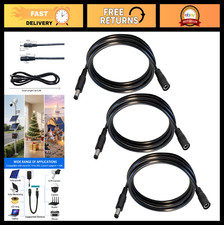 5.5mm x 2.1mm DC Power Extension Cable - 3-Pack, 3.3FT, Durable & Flexible picture