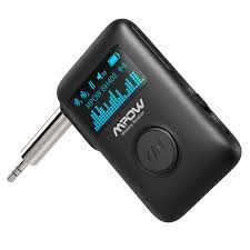 MPOW WIRELESS BLUETOOTH RECEIVER 3.5MM AUX IN - BLACK picture