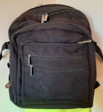 Targus Laptop Backpack Expandable Bag Black 19L 16W, zipper loop lock--VGC picture