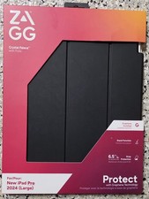 ZAGG Crystal Palace Folio New iPad Pro 2024 with Integrated Stand. Black. New.  picture