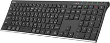 Arteck HB192 Universal Bluetooth Keyboard Multi-Device Stainless Steel Full Size picture