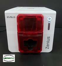 Evolis Zenius Classic ZN1U0000RS USB ID Card Badge Printer - Power Tested Only picture