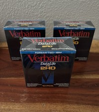 Lot of 3 Verbatim DataLife 3.5 Floppy Disks 2HD IBM Formatted 10 Pack Sealed picture