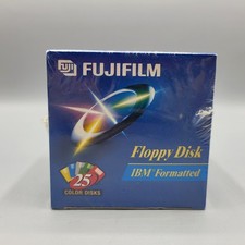 Fujifilm Floppy Disk 25 Pack IBM Formatted 3.5 High Density 1.44MB Multi Color picture
