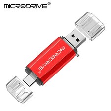 Type-C USB Flash Drive Metal OTG Pen Drive 16 32 64 128GB Memory Stick Dual Port picture