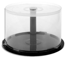 1 PIECE of 50-Disc Capacity Cakebox CD/DVD Plastic Storage Container/Spindle picture