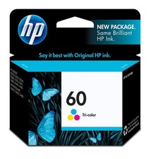 HP 60 Tri-Color Ink Cartridge CC643WN for HP Printers 165 Pages Original picture