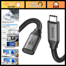 80Gbps USB4 USB C Extension Cable 240W for Thunderbolt 5/4 - 6.6FT Length picture