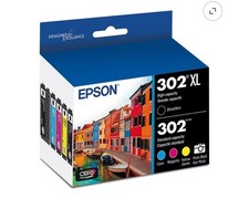 Epson 302XL Genuine Inkjet Ink Cartridges 5-Pack Black/C/M/Y/Photo Black picture