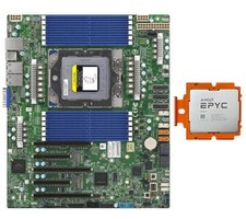 AMD EPYC 9654 QS 96 Core CPU 894-04 3.7GHz+ Supermicro H13SSL-N ATX Motherboard  picture
