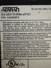 Adtran Total Acess  908e 3rd Generation Quad T1  picture