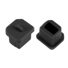 30pcs Silicone USB B Port Protectors Anti-Dust Stopper Cap Cover, Black picture