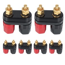 4 PCS Gold Plated Banana Plug Jack Female Socket, Dual 4mm Speaker picture