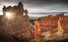 Landscape bryce canyon national park utah erosion sunset Custom Gaming Mat Desk picture