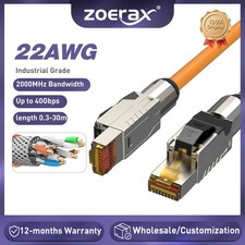 ZoeRax Cat8 Ethernet Patch Cable S/FTP 22AWG 10m 15m 20m 25m picture